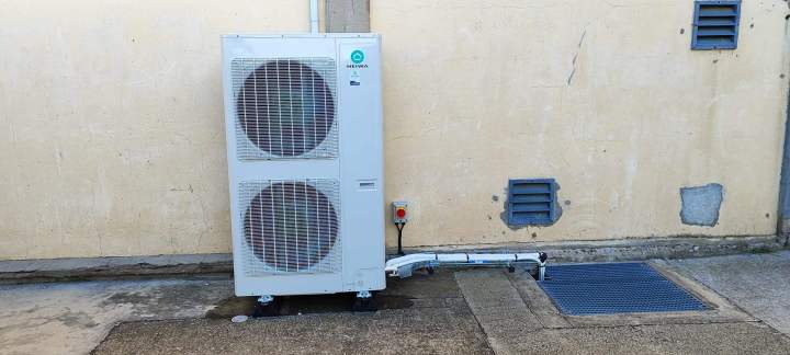 Smart thermostat close-up