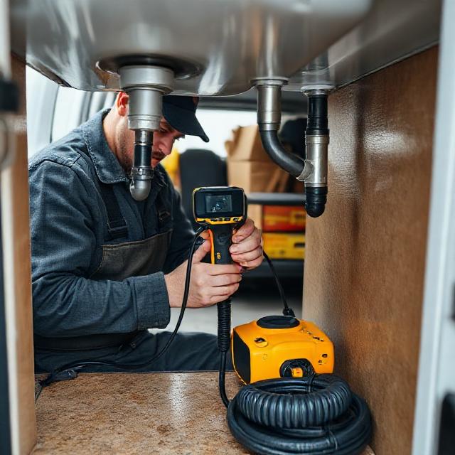 Heat pump installation by technicians